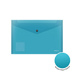 КОНВЕРТ ПЛАСТ. НА КНОПКЕ, A4, ERICHKRAUSE FIZZY VIVID, 0,14 ММ, ПОЛУПРОЗР. АССОРТИ /12/240/ РФ