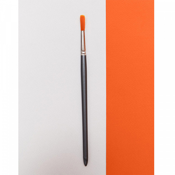 КИСТЬ СИНТЕТИЧЕСКАЯ №05, КРАШЕНАЯ РУЧКА /