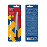 НОЖ КАНЦЕЛЯРСКИЙ 0.9 СМ. ERICHKRAUSE UNIVERSAL, ЖЕЛТЫЙ, БЛИСТЕР /24/288/