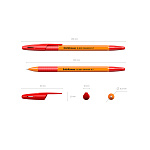 РУЧКА ШАР. ERICHKRAUSE R-301 ORANGE 0,7 STICK&GRIP, КРАСНЫЙ /50/400/3200/