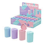 ТОЧИЛКА ПЛАСТ. ERICHKRAUSE CLICKUP MINI, PASTEL, С КОНТЕЙНЕРОМ, АССОРТИ, ДИСПЛЕЙ /24/288/