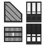 ЛОТОК ВЕРТ. 3 СЕКЦИИ, ERICHKRAUSE, СБОРНЫЙ, ЧЕРНЫЙ /1/24/ РФ