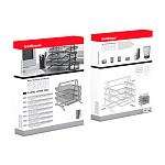 ЛОТОК ГОРИЗ. 3 УРОВНЯ, ERICHKRAUSE, СЕТЧАТЫЙ-МЕТАЛЛ, СЕРЫЙ /12/