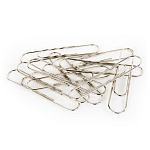 СКРЕПКИ 78 ММ/50 ШТ, BRAUBERG, НИКЕЛИРОВАННЫЕ, ГОФРИРОВАННЫЕ, К/К /