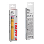 КАРАНДАШ Ч/Г ERICHKRAUSE AMBER 101, HB, ШЕСТИГРАН. С ЛАСТИКОМ, ЗАТОЧЕН. ЖЕЛТЫЙ 45696 /12/144/2880/