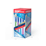 РУЧКА ШАР. ERICHKRAUSE R-301 NEON STICK&GRIP, 0,7 ММ, СИНИЙ /50/400/3200/