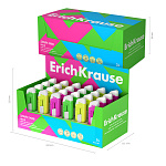 НОЖ КАНЦЕЛЯРСКИЙ ERICHKRAUSE SPARK MINI NEON, КЕРАМ. ЛЕЗВИЕ, АВТОФИКСАТОР, АССОРТИ /24/192/