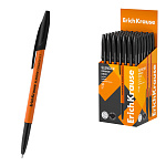 РУЧКА ШАР. ERICHKRAUSE SLENDER STICK ORANGE 0.7, SUPER GLIDE TECHNOLOGY, ЧЕРНЫЙ /50/200/2400/