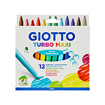 ФЛОМАСТЕРЫ НАБ. 12 ЦВ. GIOTTO TURBO MAXI, УТОЛЩЕННЫЕ /