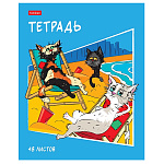 ТЕТРАДЬ 48 Л, А5, КЛ, ХАТБЕР, КОТОБАНДА, НА СКОБЕ /5/100/
