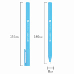 РУЧКА ШАР. BRAUBERG TRIOS BLUE, 0,7 ММ, ТРЕХГРАН. КОРПУС ГОЛУБОЙ, СИНИЙ /24/