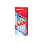 РУЧКА ШАР. ERICHKRAUSE ULTRA-20 STICK CLASSIC 0.7, SUPER GT, МЕТАЛ. НАКОН. СИНИЙ /12/144/1728/