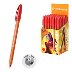 РУЧКА ШАР. ERICHKRAUSE U-108 ORANGE STICK 1.0 ULTRA GLIDE TECHNOLOGY, КРАСНЫЙ /50/200/2400/