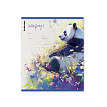 ТЕТРАДЬ 24 Л, ЛИН. ERICHKRAUSE FLOWER PANDA, MIX-PACK /10/160/