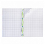 ТЕТРАДЬ 96 Л, А4, КЛ. ХАТБЕР. DIAMOND NEON, ПЛАСТ. ОБЛ. 4 ЦВ. РАЗД. С ЛИН. ЗЕЛЕНАЯ, НА ГРЕБНЕ /20/