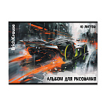 АЛЬБОМ Д/РИС. 40 Л. A4, ERICHKRAUSE ADRENALINE SPEED, НА СКОБЕ, MIX-PACK /5/30/