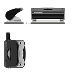 ДЫРОКОЛ ДО 10 Л. ERICHKRAUSE ELEGANCE, СЕРЫЙ/ЧЕРНЫЙ /12/72/