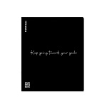 ТЕТРАДЬ 48 Л, А5+, КЛ. ERICHKRAUSE COVERPROBOOK СЛОВА ЧЕРНЫЙ, ПЛАСТ. ОБЛ. НА СКОБЕ /5/100/ РФ