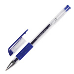 РУЧКА ГЕЛ. BRAUBERG NUMBER ONE, 0,5 ММ, РЕЗИН. ГРИП, СИНИЙ /12/1728/