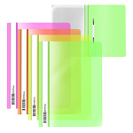 СКОРОСШИВАТЕЛЬ ПЛАСТ, А4, ERICHKRAUSE FIZZY NEON, 0.14 ММ, АССОРТИ /20/240/ РФ