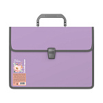Портфель пластиковый ErichKrause Matt Pastel Bloom, с текстильной вставкой, A4, ассорти (в пакете по 1 шт.)