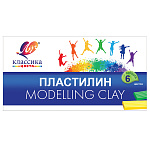 ПЛАСТИЛИН 06 ЦВ. 120ГР. КЛАССИКА, ЛУЧ, СО СТЕКОМ, К/К /10/40/