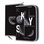 ПЕНАЛ-КНИЖКА Б/НАП 135*205*30 ERICH KRAUSE® MOON SYSLE, ЧЕРНЫЙ /12/