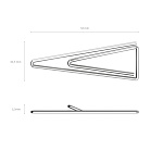 СКРЕПКИ 32 ММ/100 ШТ. ERICHKRAUSE, ТРЕУГ, НИКЕЛИРОВАННЫЕ /24/144/
