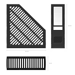 ЛОТОК ВЕРТ. ERICHKRAUSE, СБОРНЫЙ, ЧЕРНЫЙ /1/48/ РФ