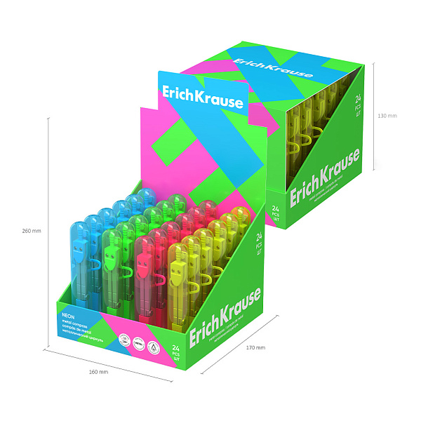 ЦИРКУЛЬ ERICHKRAUSE ШКОЛА, МЕТАЛЛ. /24/48/192/