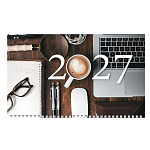 КАЛЕНДАРЬ КВАРТАЛЬНЫЙ 2027, ХАТБЕР ЛЮКС. МОДНЫЙ ОФИС, ОФСЕТ, 3 ГРЕБНЯ /15/