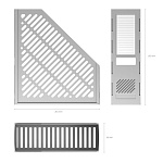 ЛОТОК ВЕРТ. ERICHKRAUSE, СБОРНЫЙ, СЕРЫЙ /1/48/ РФ