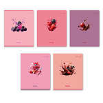 ТЕТРАДЬ 96 Л, А5, КЛ. СВЕТОЧ. ЯГОДНЫЙ ВЗРЫВ, ВЫБ ЛАК, НА СКОБЕ /5/30/