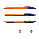 РУЧКА ШАР. АВТ. ERICHKRAUSE R-301 MATIC ORANGE, СИНИЙ /50/400/3200/