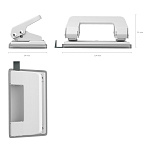 ДЫРОКОЛ ДО 10 Л. ERICHKRAUSE QUADRO, АССОРТИ /24/96/