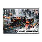 АЛЬБОМ Д/РИС. 40 Л. A4, ERICHKRAUSE ADRENALINE SPEED, НА СКОБЕ, MIX-PACK /5/30/