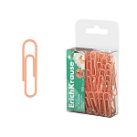 СКРЕПКИ 28 ММ/100 ШТ. ERICHKRAUSE PASTEL BLOOM, ВИНИЛ. ПОКРЫТИЕ, ПЕРСИКОВЫЙ, ПЭТ-БОКС /10/200/