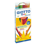 карандаши цв. 24 шт. giotto elios tri, пласт. /