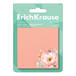 БЛОК Д/ЗАПИСИ 75*75 ММ, 50Л. ERICHKRAUSE PASTEL BLOOM, БУМАГА, ПЕРСИКОВЫЙ /24/384/