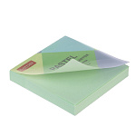 БЛОК Д/ЗАПИСИ 75*75 ММ, 100Л, ХАТБЕР PASTEL, ЗЕЛЕНЫЙ /12/