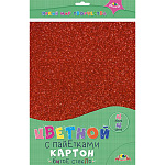 КАРТОН ЦВЕТНОЙ 04 Л, 04 ЦВ. БИТОЕ СТЕКЛО, С ПАЙЕТКАМИ /50/200/