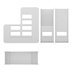 ЛОТОК ВЕРТ. ERICHKRAUSE TECHNO, CLASSIC, 100 ММ, БЕЛЫЙ /12/ РФ