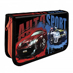 ПЕНАЛ Б/НАП 1-РЯД 130*200, ПЧЕЛКА. AUTO SPORT, БОЛЬШОЙ, С ОТКИДНОЙ ПЛАНКОЙ, ПЕЧАТЬ НА ТКАНИ /25/