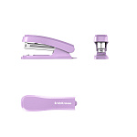 Степлер №10 ErichKrause Clippy Pastel Bloom до 15 листов,ассорти (в коробке по 1 шт.)