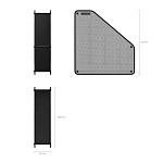 ЛОТОК ВЕРТ. ERICHKRAUSE COMPASS, CLASSIC, МЕТАЛЛ. СЕТЧАТЫЙ, ЧЕРНЫЙ /12/