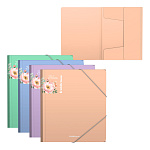 ПАПКА ДЛЯ ТЕТРАДЕЙ, А5+, ERICHKRAUSE MATT PASTAL BLOOM, 0,6 ММ, АССОРТИ, НА РЕЗИНКАХ /4/72/ РФ