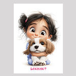 БЛОКНОТ 40 Л, А6, КОТИК. МИЛЫЕ ДРУЗЬЯ, НА ГРЕБНЕ /160/