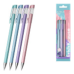 Набор из 4 ручек шариковых ErichKrause ULTRA-20 Stick Pastel 0.7, Super Glide Technology, цвет чернил синий (в пакете)