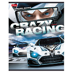 ТЕТРАДЬ 48 Л, А5, КЛ, ХАТБЕР, CRAZY RACING, НА СКОБЕ /5/100/