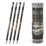 КАРАНДАШ Ч/Г ERICHKRAUSE BIG CITY CATS, HB, ТРЕХГРАН. С ЛАСТИКОМ, АССОРТИ, ТУБУС /42/252/2016/